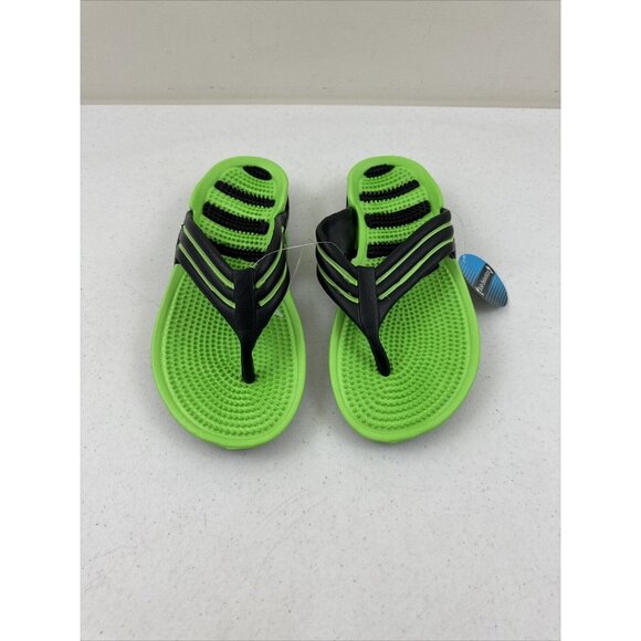 Sole Selection Men’s Green & Black Textured Sandals Size 41 (8) - Picture 1 of 5